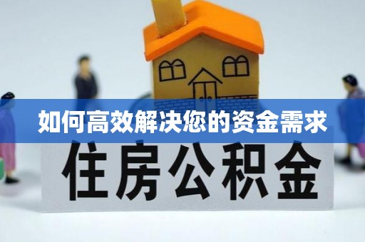 扶绥如何高效解决您的资金需求