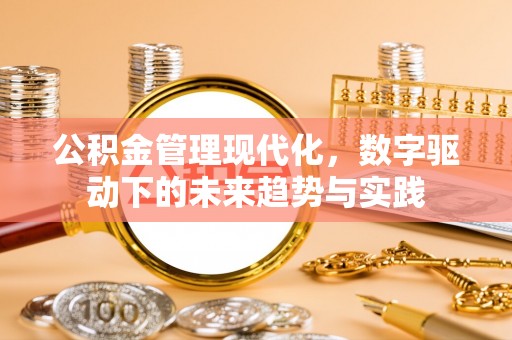 扶绥公积金管理现代化，数字驱动下的未来趋势与实践