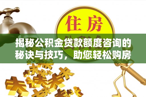 扶绥揭秘公积金贷款额度咨询的秘诀与技巧，助您轻松购房！